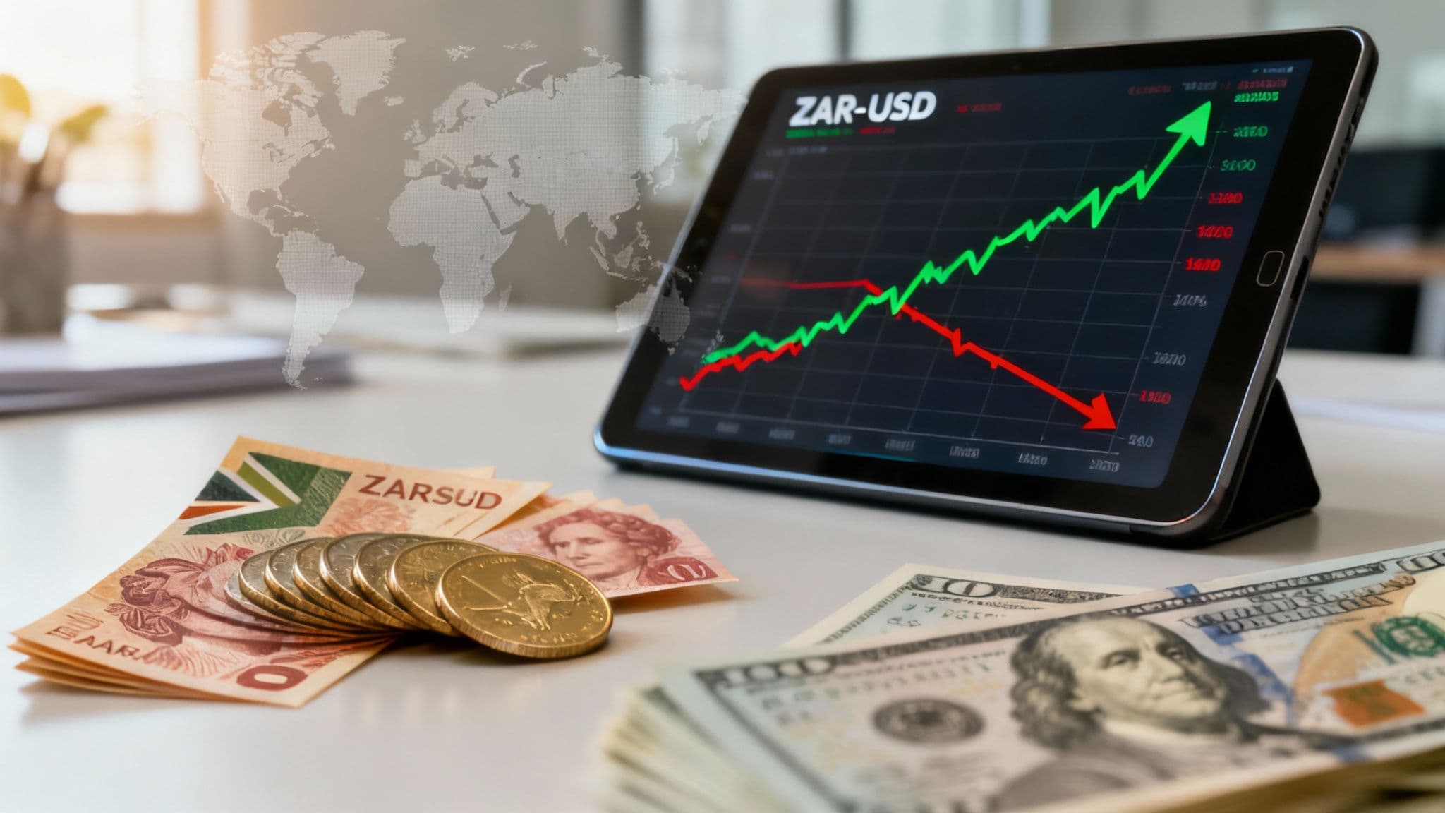 Thumbnail for blog post: Your Guide to the ZAR USD Exchange Rate Graph